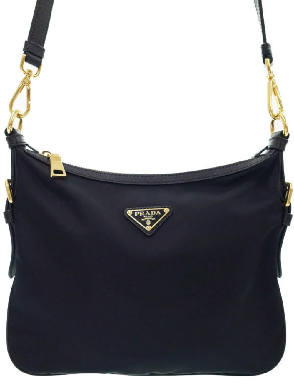 Prada shoulder Black leather Saffiano bag - Picture 2 of 9